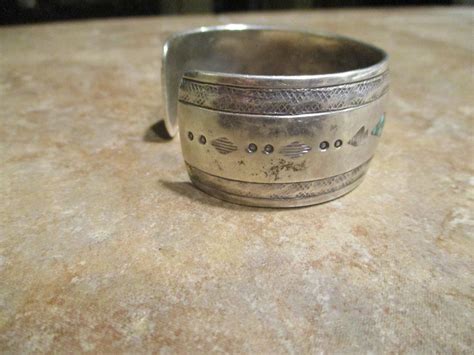 OLDER Vintage Navajo TOMMY SINGER D Sterling Silver Inlay Etsy