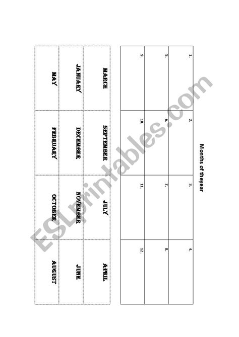 Months of the year - ESL worksheet by jeikol