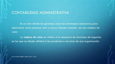 Contabilidad Administrativa Ppt Descarga Gratuita