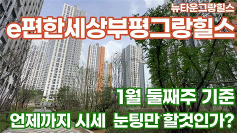 E편한세상부평그랑힐스 한창 입주중입니다 L 거래바로바로 될만한 전세물건들 다량보유중 2533평형 문의주세요 Youtube