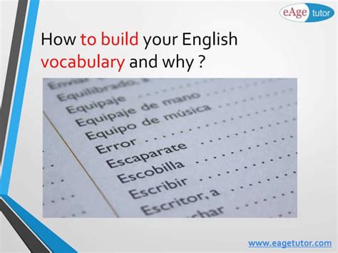 How To Build Your Vocabulary Ppt