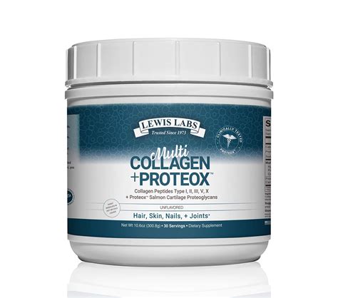 Enhanced Multi Collagen Peptides Types I Ii Iii V X Grass Fed