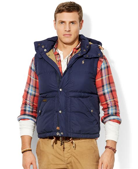 Lyst Polo Ralph Lauren Big And Tall Elmwood Down Puffer Vest In Blue