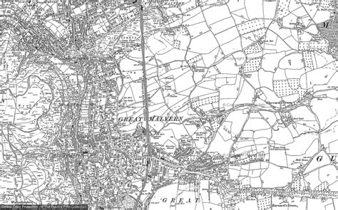 Historic Ordnance Survey Map Of Great Malvern 1884 1903