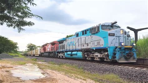 FTT FLT e FLS no mesmo trem de celulose passando pela antiga estação