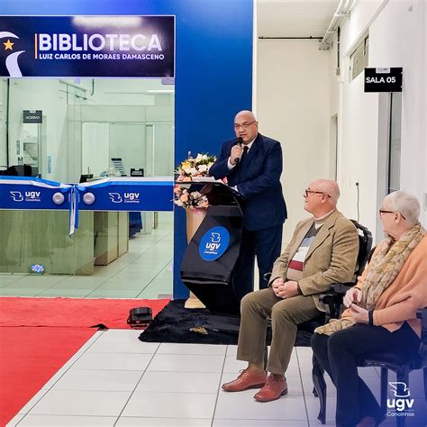 Ugv Canoinhas Inaugura Biblioteca O Nome Do Professor Damasceno