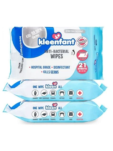 Kleenfant Fresh Scent Antibacterial Wipes Shee Edamama