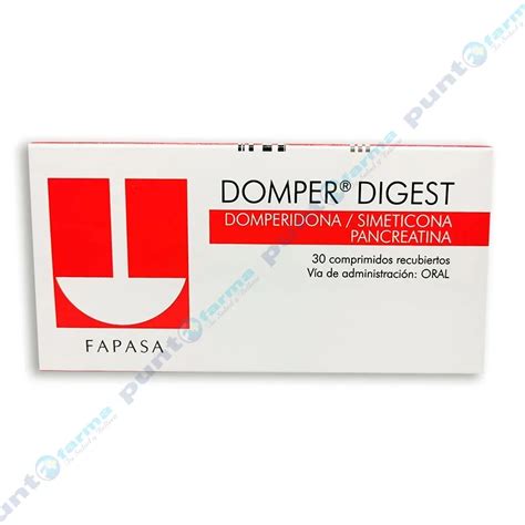 Domper Digest Domperidona Caja De Comprimidos Recubiertos Punto