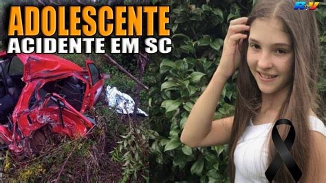 Adolescente de 17 anos é ejetada de veículo em acidente e MORRE na SC