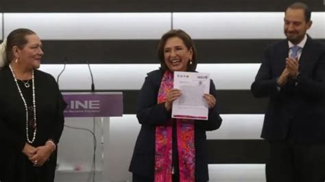 Xóchitl Gálvez Se Registra Ante El Ine Como Candidata A La Presidencia