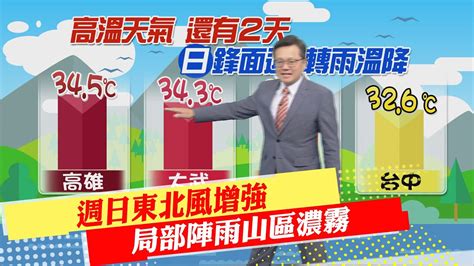 【每日必看】週日東北風增強 局部陣雨山區濃霧｜週一天晴北部較涼 週二白天氣溫升 20230504 Ctinews Youtube