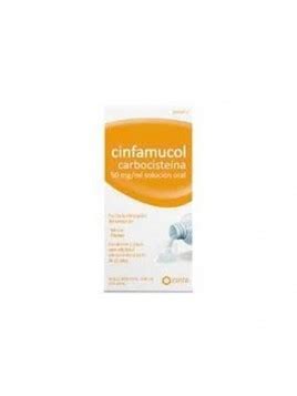 CINFAMUCOL CARBOCISTEINA 50 MG ML SOLUCION ORAL 1 FRASCO DE 200 ML