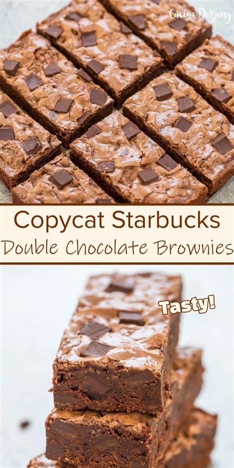 Copycat Starbucks Double Chocolate Brownies Cucinadeyung