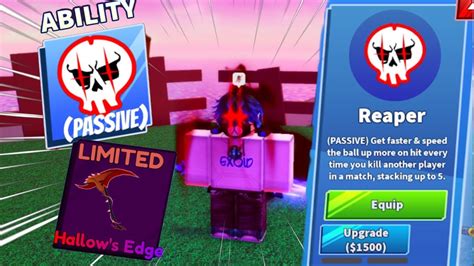 The New Reaper Ability Showcase In Blade Ball Roblox Youtube