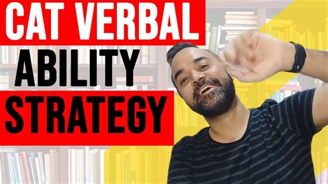 Cat Verbal Ability Strategy Youtube