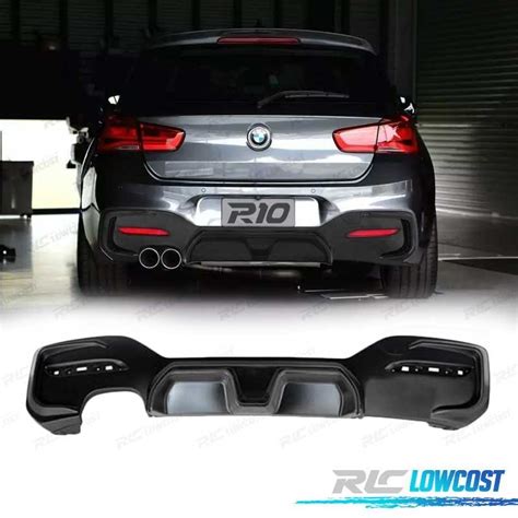 DIFUSOR TRASEIRO BMW F20 LCI 15 M TECH LOOK CS PRETO MATE