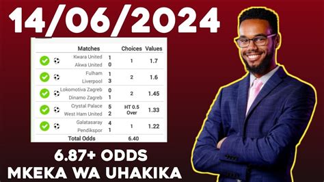 Odds Za Leo Ter 14 06 2024 Kama Unataka Kubet Leo Basi Bet Hivi Ushinde