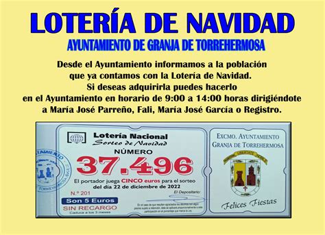 Loter A De Navidad Ayuntamiento De Granja De Torrehermosa