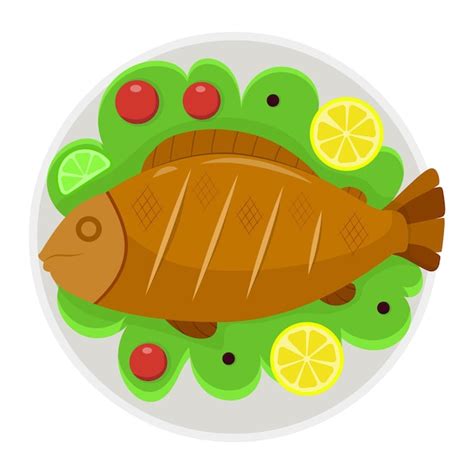 Vectores E Ilustraciones De Pescado Frito Dibujo Para Descargar Gratis