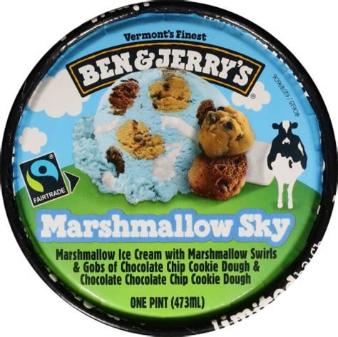 Ben Jerry S Marshmallow Sky Ice Cream 16 Oz Fred Meyer