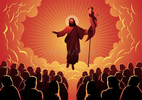 Second Coming of Jesus Christ Stock Vector - Illustration of seperately ...
