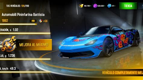 Asphalt Automobili Pininfarina Battista Rank Ultimate Upgrade