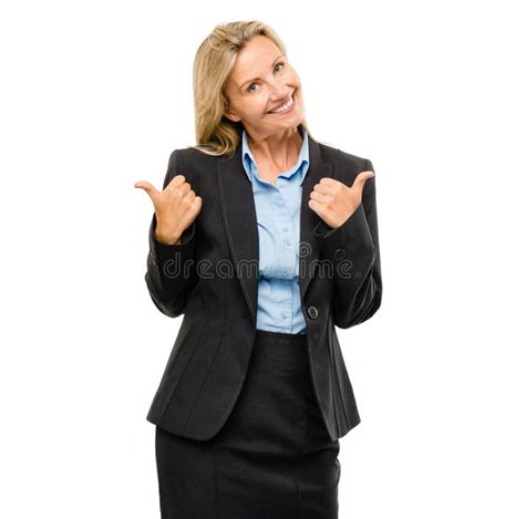 The Possibilities Are Endless When You Believe A Mature Woman Giving The Thumbs Up Against A