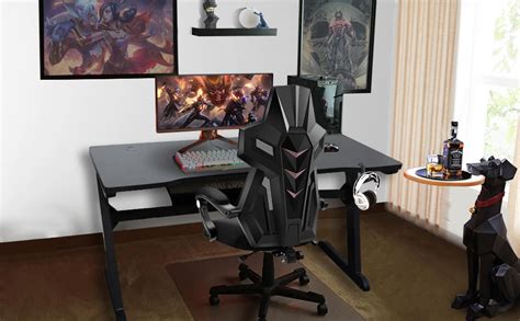 Amazon Bizzoelife Ergonomic Gaming Desk 47Inch Z Shaped Home