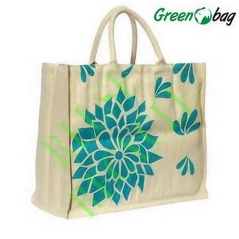 Printed Loop Handle Green Fancy Jute Bags Capacity Kg At Rs