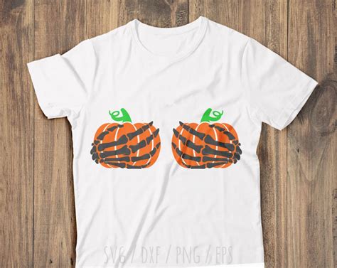 Skeleton Boob Hands Svg Skeleton Hands With Pumpkins Svg Etsy