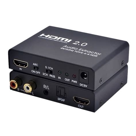 Hdmi 2.0 To Hdmi Audio Extractor Audio Extractor Support 4K/60Hz Yuv 4: ...