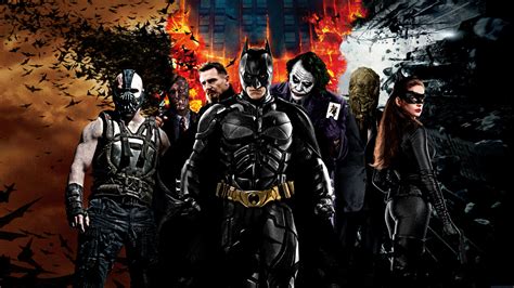 Dc Comics Hd Wallpaper Batman And Villains Unite In The Dark Knight