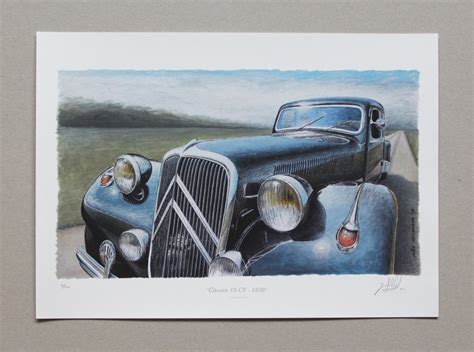 Pictureartwork Citroen 15 Cv 1938 Giclée Print On Catawiki