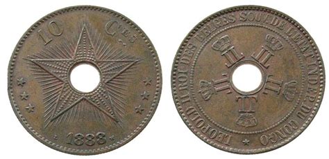 Belgisch Kongo Centimes Ku Leopold Ii Randsto Vz Unc Ma Shops