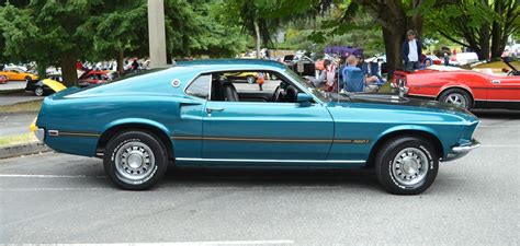 Gulfstream Aqua 1969 Mach 1 Ford Mustang Fastback