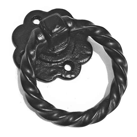 Kirkpatrick Black Cast Iron Kirkpatrick Daisy Rope Gate Handle