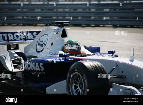 Picture Shows Bmw F Car Doing Burn Outs In Bmw Sauber Pit Lane Park