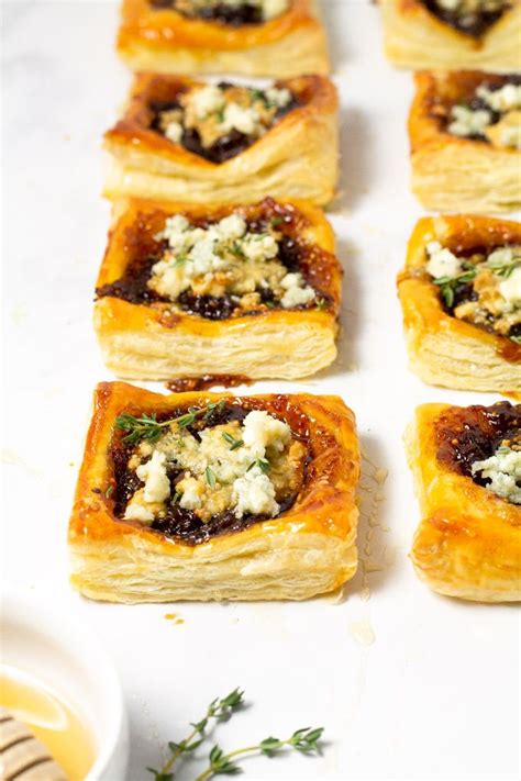 Caramelized Onion Blue Cheese Puff Pastry Tarts Caramelized Onions