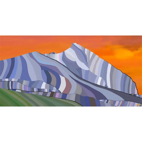 Crested Butte Alpenglow Fine Art Original Painting By Topher Straus