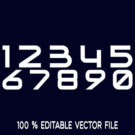 Premium Vector | 1234567890 numbers typography tshirt graphics vectors