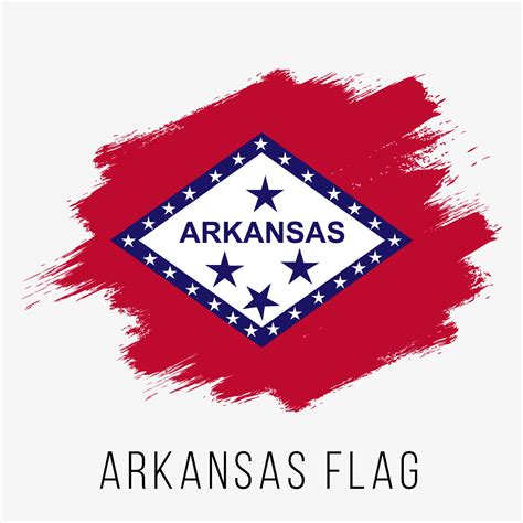 USA State Arkansas Grunge Vector Flag Design Template 18811288 Vector ...