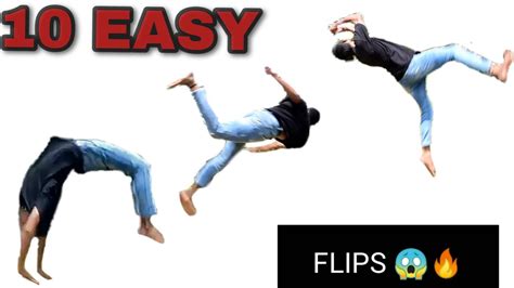 10 Easy Flips Anyone Can Learn On Grass For Beginners Youtube