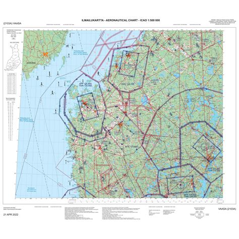 Vaasa ilmailukartta, ANC 2103a, 20 APR 2023 - Pilot World