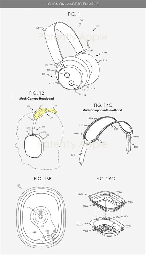 Apple Was Granted 22 Patents Today Covering AirPods Max 3 Design