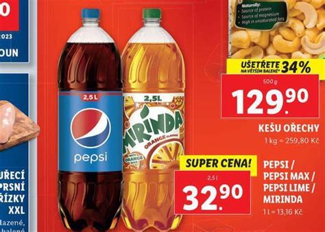 Pepsi Pepsi Max Pepsi Lime Mirinda Nab Dky V Lidl