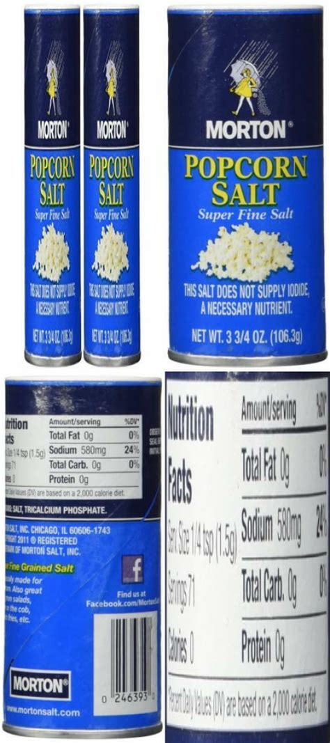 Morton Popcorn Salt 375 Oz Pack Of 2 Pack Ebay