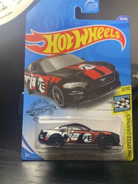 Hot Wheels Ford Mustang Gt Borla Noir Hw Speed Graphics Eur Picclick Fr