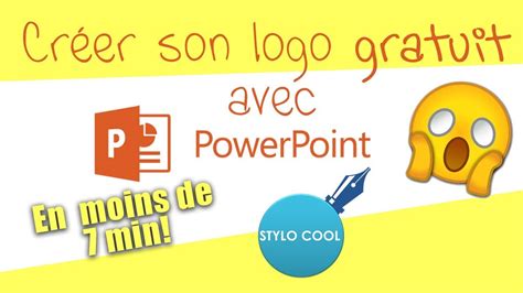 Cr Er Son Logo Gratuit En Moins De Min Avec Powerpoint Youtube