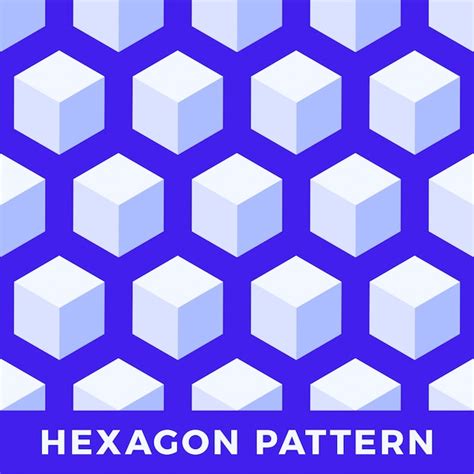 Premium Vector Hexagon Seamless Abstract Cube Pattern