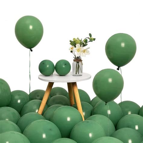 Ballons D Anniversaire En Latex Ceaselesly Ballons Verts